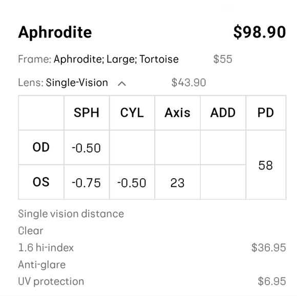 Tortoise shell heart shaped glasses - Picture 2 of 2